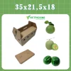 35×21,5×18 Thùng carton có quai xách đựng bưởi, dưa, hoa quả, giấy cứng đẹp, chắc chắn (Combo 5 )